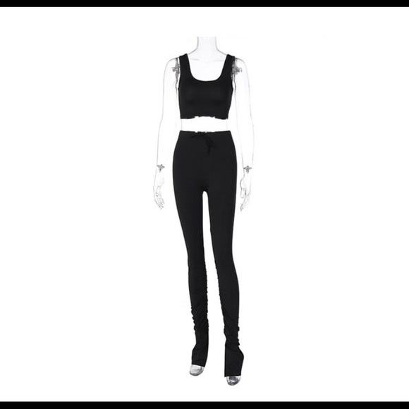 2 PIECE TANK TOP AND STACKED PANTS - Picture 4 of 4